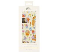 Glick Lot de 4 feuilles de papier de soie Motif cochon d'Inde 500 x 750 mm
