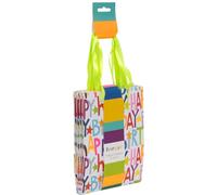 Glick Lot de 8 sacs à friandises colorés avec inscription « Happy Birthday » - 15 x 21 x 8 cm - Parfaits pour les anniversaires et les célébrations - Multicolore