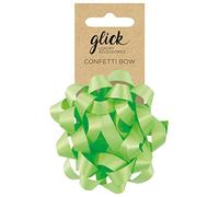 Glick Nœud vert anis, pour emballage cadeau, arts et artisanat, BF23, nœud confettis vert citron
