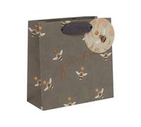 Glick Petit sac cadeau Queen Bee Sac de luxe recyclable pour cadeaux spéciaux, 14 x 14 x 6 cm, papier de haute qualité, idéal pour les anniversaires et les célébrations