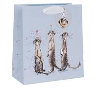 Glick Sac cadeau de luxe en forme de suricates Multicolore Taille M 200 x 225 x 100 mm