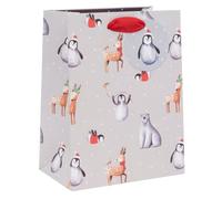Glick Sac cadeau de Noël moyen Frosty & Festive Friends