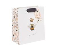 Glick Sac cadeau de taille moyenne, motif reine des abeilles, 225 x 200 x 100 mm, sac de luxe recyclable pour anniversaire et célébration