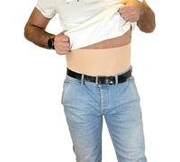 Glico Line Bandeau 24 heures pour stomie unisexe, idéal pour jour et nuit, poche intérieure pour contenir la poche, fabriqué en Italie, beige, L