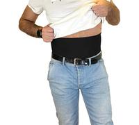 Glico Line Bandeau 24 heures pour stomie unisexe, idéal pour jour et nuit, poche intérieure pour contenir la poche, fabriqué en Italie, noir, L