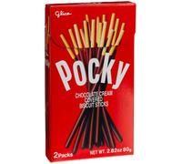 Glico Pocky biscuits bâtons de crème au chocolat, 2,82 onces boîtes (paquet de 10)