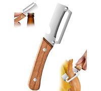 Glide Edge Stainless Steel Peeler, With Bottle Opener, Multifunctional Vegetable Peeler For Kitchen, For Pumpkin Papaya Potato Apple Cooking Accessories (Wood-1Pc)