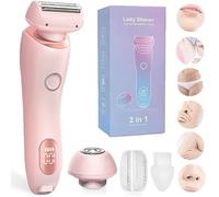 Glide Pro Shaver, Glow Aura, GlowShave, 2-in-1 Women’s Body Shaver (Pink_)