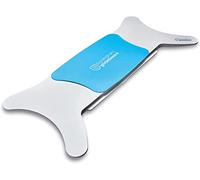 Glideboard Planche de transfert de qualité supérieure pour fauteuil roulant - Transfert facile et sûr - Planche blanche / siège bleu