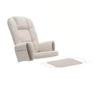 Glider Rocker Coussins de rechange avec housse ottomane, antidérapant, lavable, poche de rangement, pour chaises coulissantes