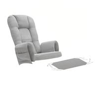 Glider Rocker Ensemble de coussins de rechange avec housse de pouf et poche latérale de rangement, antidérapants et lavables pour chambre d'enfant et salon