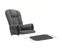 Glider Rocker Ensemble de coussins de rechange avec housse de pouf et poche latérale de rangement, antidérapants et lavables pour chambre d'enfant et salon