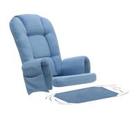 Glider Rocker Lot de 5 coussins de rechange lavables en velours avec poche de rangement pour chaise à bascule