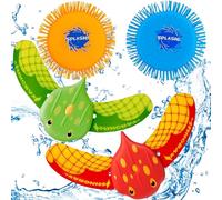 Glider sous-marin, jouets de piscine, jouets de plongée, jouets de piscine, il suffit d'appuyer sur celui-ci sous la surface l'eau et il se déplace comme un petit poisson, rouge, bleu et vert (4PCS)