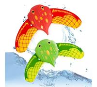 Glider sous-Marin, Lot de 2 Jouets de Piscine, Poisson Bain Qui Nage Ailes, Jouets de Piscine, déplace comme Un Petit Poisson/il Suffit d'appuyer, pour Piscine/Baignoire/Eau Extérieure