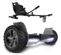 GlidingShark Hoverboard Gyropode 8.5,Self-Balancing Scooter Hummer SUV, Bluetooth ,700W Noir +Hoverkart Noir noir G
