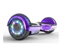 GlidingShark Hoverboard Violet chromé 6.5 Pouces Bluetooth LED Cadeau super violet G