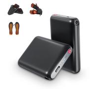 Glifetoy 5V 5000mAh Batteries Li-Polymère, Batterie Externe pour Chaussons Chauffants avec Double USB Indépendant, Power Bank Compatible avec Gants Chauffants, Chaussettes et Écharpes