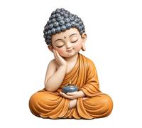 Glifora Buddha Resin Statue Zen Meditation Decor for Home Office Desk | Eco friendly resin material, Zen style design, ideal for home decor, fits for desks A