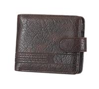 Glifora Portefeuille minimaliste à deux volets pour homme avec poche pour pièces de monnaie et fenêtre pour carte d'identité, plusieurs emplacements pour cartes, petit portefeuille en similicuir pour