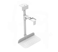 GLigeT Aération Support CPU sous Le Bureau - Universel for boîtier PC, Support Mural réglable for avec Pivot à 360°, de Tour Suspendu, Cintre for Ordinateur Principal Pratique(Knob White)