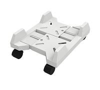 GLigeT Aération Support de processeur Mobile, Support Sol for Tour PC Bureau Roulant, Chariot boîtier à Largeur réglable avec 4 roulettes for la Plupart des Tours Jeu Pratique(Blanc)