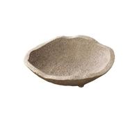 GLigeT Base Plateau de Table Vintage en céramique, Imitation Pierre, Soucoupe for Arrangement Floral Réutilisable