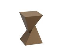 GLigeT Bouts Table d'appoint carrée géométrique Moderne, Table de canapé Luxe Minimaliste, Petite Basse for Salon, Chevet Chambre à Coucher d'appoint(Bruin)