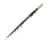 GLigeT Canne à pêche télescopique en fibre de carbone - 1,8 m/2,1 m/2,4 m/2,7 m/3,6 m - Super courte - Portable - 2,4 m