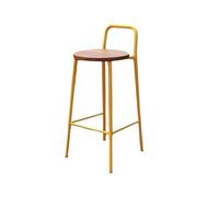 GLigeT Chaise Bar Chaise de Bar Minimaliste Jaune, Tabouret Haut en Fer forgé for Restaurant, extérieur et intérieur Bar Tabouret(Grand)