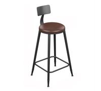 GLigeT Chaise Bar Tabouret de Bar Marron avec Dossier en Fer, Chaise Haute rétro, Plusieurs Tailles Disponibles Bar Tabouret(XL)