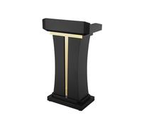 GLigeT Conférence Bureau d'accueil de réception d'hôtel Podium conférencier d'hôte Plate-Forme conférence d'acier Inoxydable Mariage(Noir)