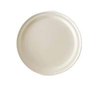 GLigeT Desserts Assiette à manger en céramique, assiette blanche, cuisine domicile, Restaurant, café, Dessert ronde Simple, de couleur unie En-cas(Moyen)