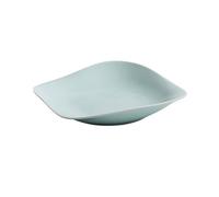 GLigeT Desserts Assiette quadrilatère en céramique chinoise, assiette à soupe profonde d'hôtel forme de ménage, vaisselle Jingdezhen En-cas(11.7 inch)