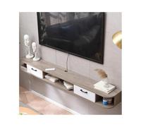 GLigeT Étagère TV Flottante Meuble de Rangement Mural for Console multimédia, idéal for Ranger sous la télévision, Centre de Divertissement, Salon, Chambre à Coucher Meuble TV Mural(Grigio)