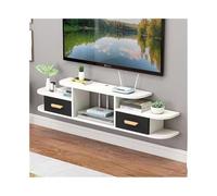 GLigeT Étagère TV Flottante Meuble TV Flottant, étagère TV Flottante avec tiroir, étagère Murale for Console multimédia Meuble TV Mural(Noir)