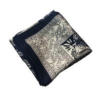 GLigeT Femme Homme Echarpe Foulard tête de Fleur de cajou Vintage Foulard Petite Mode carrée Affaires Sauvages Danse de Rue écharpe de Bande de Cheveux Hiver Chaud