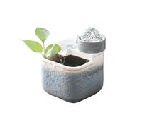 GLigeT Fontaine d'intérieur Cascade de Table Feng Shui avec Pompe Submersible for Maison, Bureau, Chambre à Coucher Fontaine de Bureau(Blue)