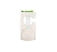 GLigeT Fontaine d'intérieur Fontaine de Table Minimaliste avec Cascade for décoration d'intérieur Fontaine de Bureau(Beige)