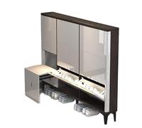 GLigeT Foyer Meuble à Chaussures Ultra Fin, Tabouret Langer, Seau Rabattable intégré, Rangement for entrée de Maison Porte-Chaussures