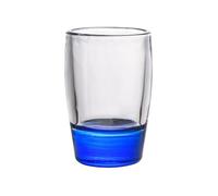GLigeT Jus Verre à liqueur fond coloré, 45 ml, verre épais transparent for whisky, tequila, vodka, spiritueux et liqueurs Soude(Dark Blue)