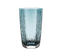GLigeT Jus Verres hexagonaux bleus, en cristal martelé sans plomb, for boissons chaudes et froides, compatibles lave-vaisselle Soude(Petit)