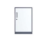 GLigeT Maison Classeur de Rangement Bureau, Armoire sous Le, fichiers et données avec Serrure, Mobile(Grigio)