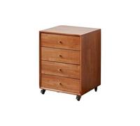 GLigeT Maison Classeur Multifonctionnel, Organisateur de Rangement Amovible Simple, Armoire Chevet sous la Table, à tiroirs, Quatre(Natural)