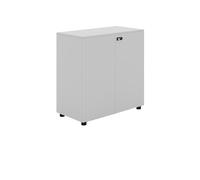 GLigeT Maison Grande Armoire Basse Blanche à Deux Portes for Salle de conférence, Garde-Manger, Bureau, classement, séparation avec serrures