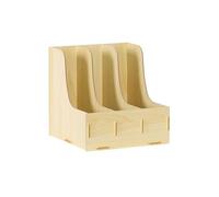 GLigeT Organiseur de Bureau A4, trieur de Papier, Porte-revues, classeur Vertical et Horizontal, Rangement de Fournitures de Papeterie(Natural)
