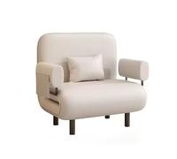 GLigeT Portable Canapé-lit, Repose-Pieds Pliant Multifonctionnel, lit d'appoint avec Dossier réglable adapté aux Petites pièces, Appartements(Blanc)