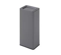 GLigeT Poubelle avec couvercle, poubelle en acier inoxydable avec couvercle rabattable for cuisine, salon, hôtel(Grigio)