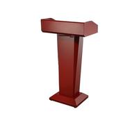 GLigeT Réunion Réception d'hôtel, pupitre en Acier Inoxydable de Podium d'accueil Table(Red)