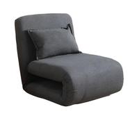 GLigeT Salons Canapé Paresseux Pliable inclinable, Coussin de Sol for Baie vitrée, Chaise Longue Simple(Noir)